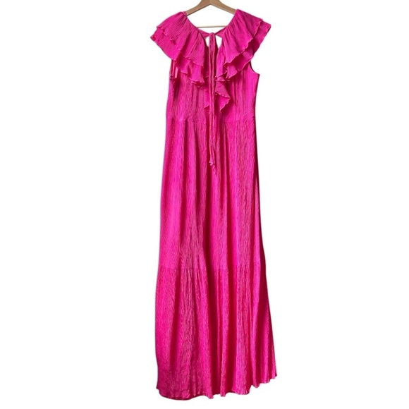 NWT Marie Oliver Rosa Pink Tie Back Whinslet Maxi Dress Sz 14 - Picture 7 of 14